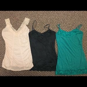 Lot of 3 Maurice’s Layering Tank Tops